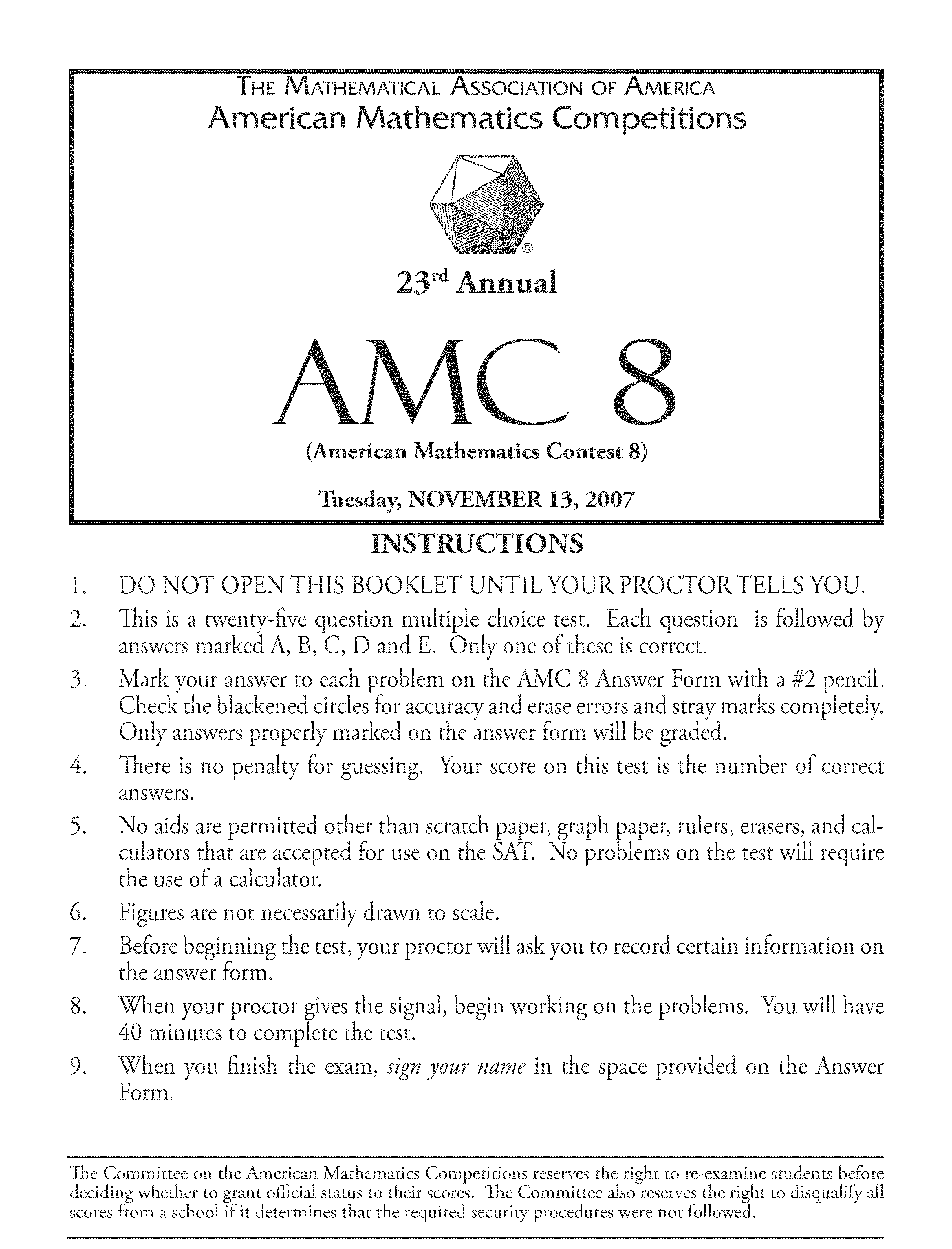 AMC8 和 AMC10 的常见问题解答（附AMC8/10课程）